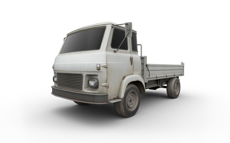 Truck for transportation Model 3D .c4d .max .obj .3ds .fbx .stl .blend