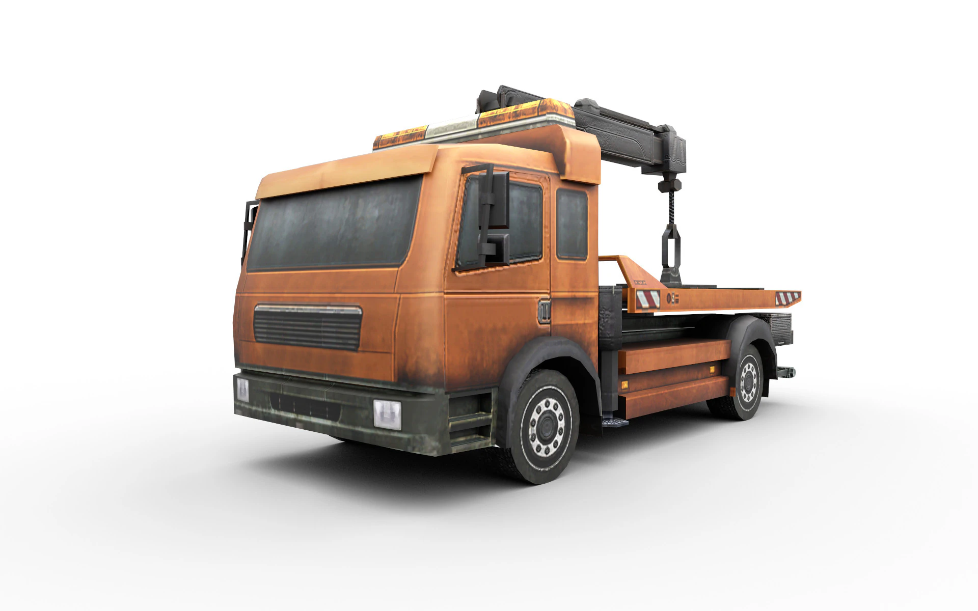 Car towing 3D Model .c4d .max .obj .3ds .fbx .stl .blend 