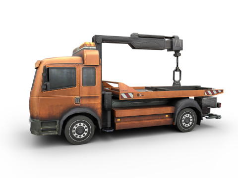 Car towing Model 3D
