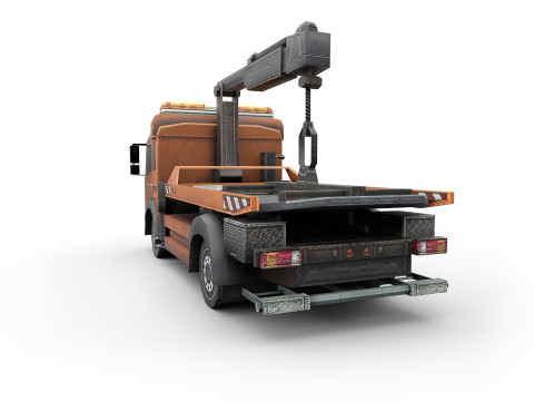 Car towing Model 3D