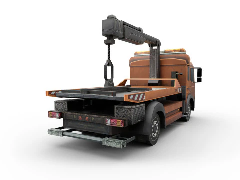 Car towing 3D Model