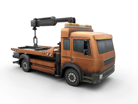 Car towing 3D Model