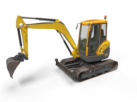 Mini Excavator Modèle 3D