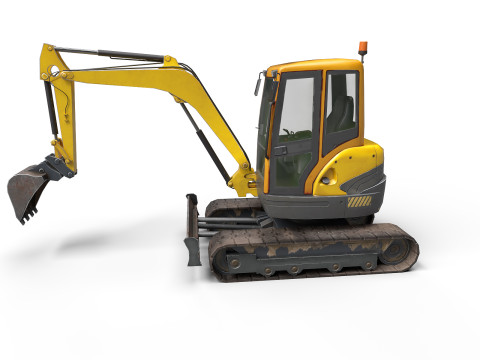 Mini Excavator 3D Модель