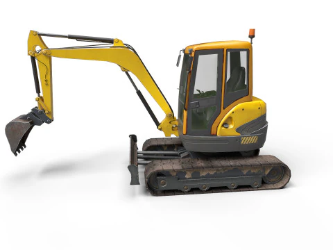 Mini Excavator 3D Model