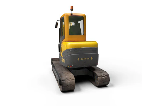 Mini Excavator 3D Model