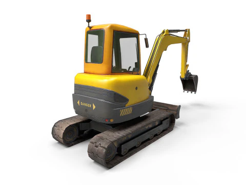 Mini Excavator 3D Model