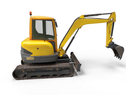 Mini Excavator 3D Модель