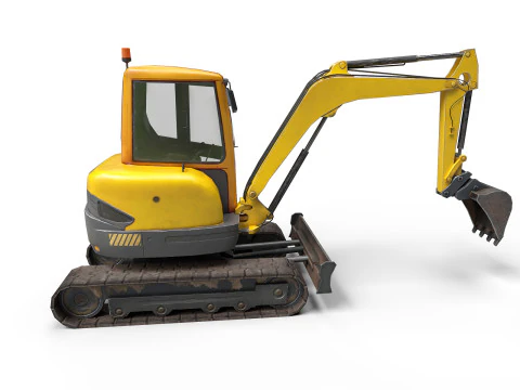 Mini Excavator 3D Model