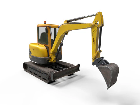 Mini Excavator 3D Model