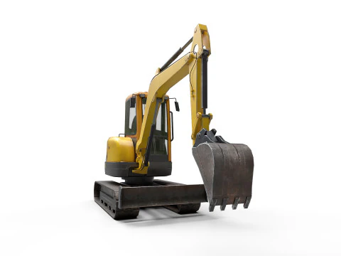 Mini Excavator 3D Model