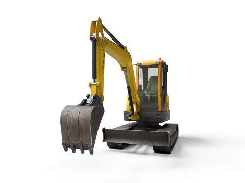 Mini Excavator 3D Model