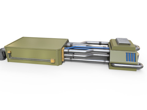 Industrial piping system 3D Model