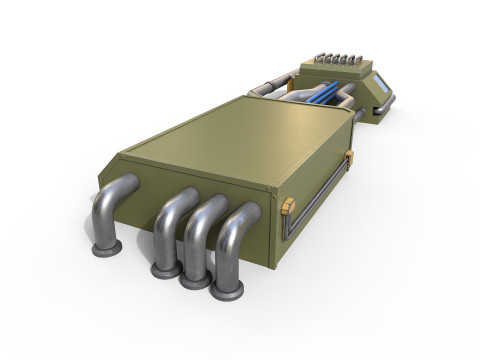 Industrial piping system 3D Model