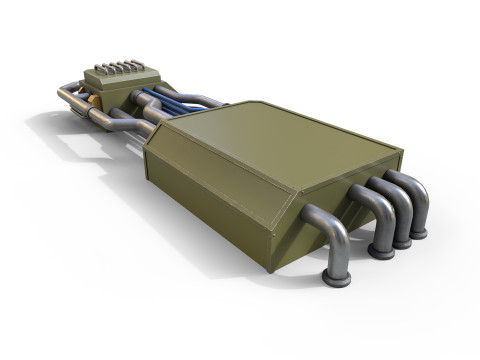 Industrial piping system 3D Model