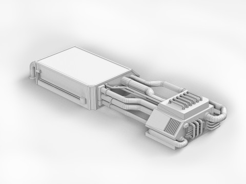 Industrial piping system 3D Model