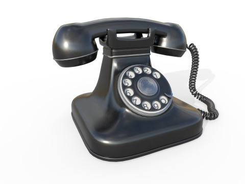 Retro-telefoon 3D Model