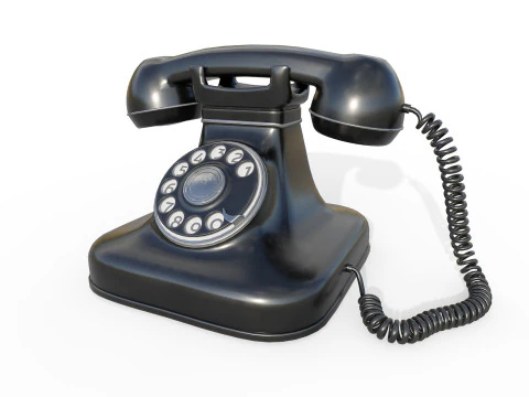 Retro telefon 3D Model