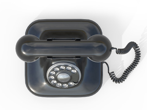 Retro-telefoon 3D Model