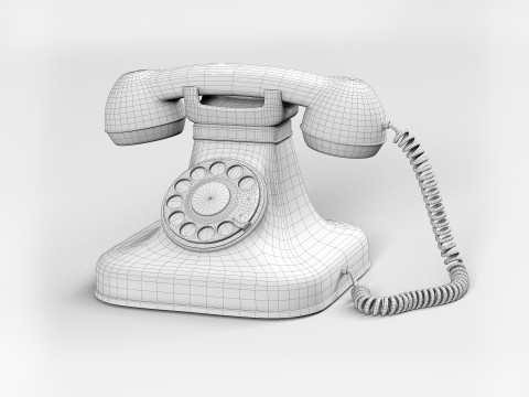 Retro-telefoon 3D Model