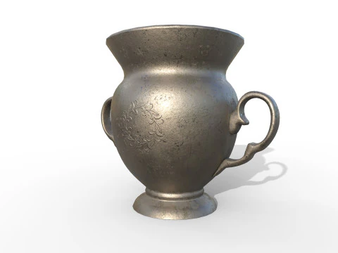 Antique iron vase 3D Model