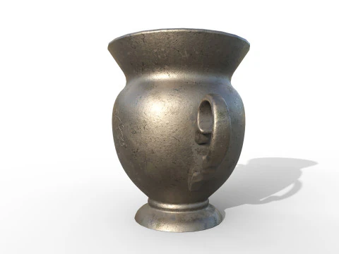 Antique iron vase 3D Model