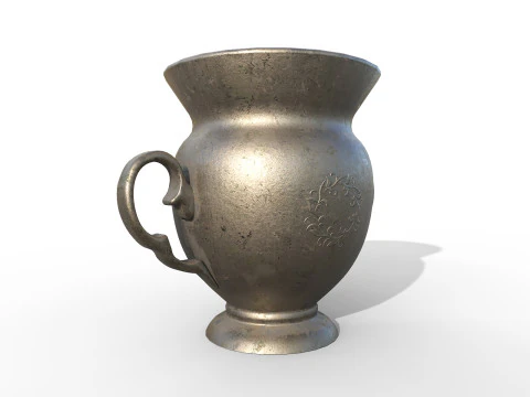 Antique iron vase 3D Model