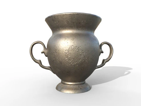 Antique iron vase 3D Model