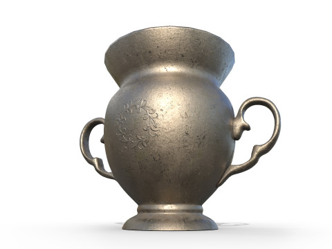 Vas besi antik Model 3D