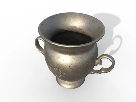 Antique iron vase 3D Model