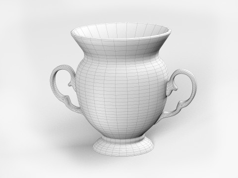 Vas besi antik Model 3D