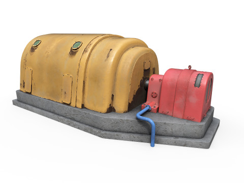 Central eléctrica industrial Modelo 3D