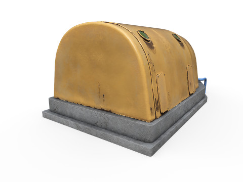 Industrial power plant 3D Model