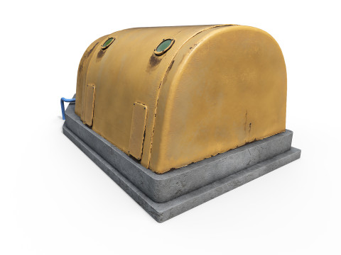 Industrial power plant 3D Model