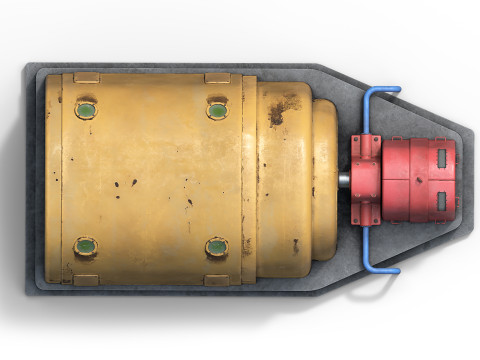 Industrial power plant 3D Model