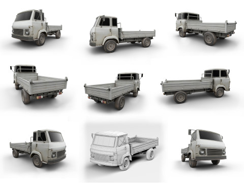 Колекція важких і промислових автомобілів 3D Модель