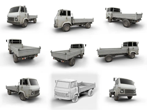 Raccolta di veicoli pesanti e industriali Modello 3D