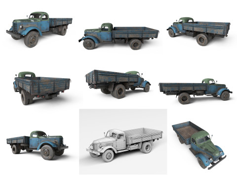 Колекція важких і промислових автомобілів 3D Модель