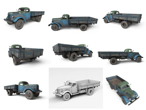 Raccolta di veicoli pesanti e industriali Modello 3D