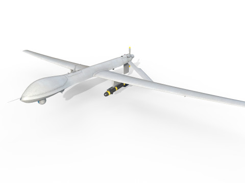 Drone UAV Predador General Atomics MQ-1 Modelo 3D