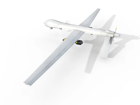 General Atomics MQ-1 Predator UAV Drone 3D Model