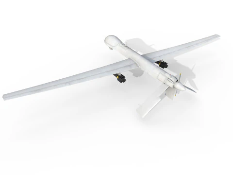 General Atomics MQ-1 Predator UAV Drone 3D Model