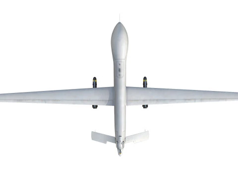 General Atomics MQ-1 Predator UAV Drone 3D Model