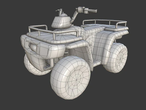 Quad Bike 3D Model