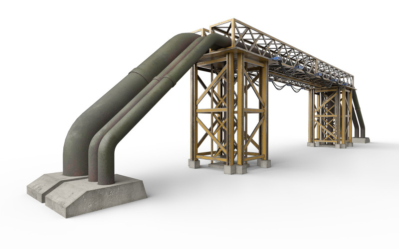 Instalaciones industriales Modelo 3D .c4d .max .obj .3ds .fbx .stl .blend