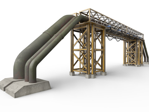 Industrial facility 3D Model