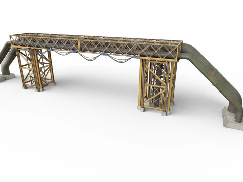 Impianto industriale Modello 3D