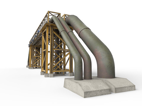 Instalaciones industriales Modelo 3D