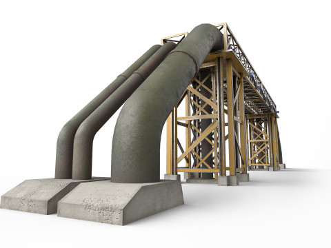 Instalaciones industriales Modelo 3D