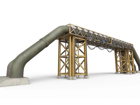 Impianto industriale Modello 3D